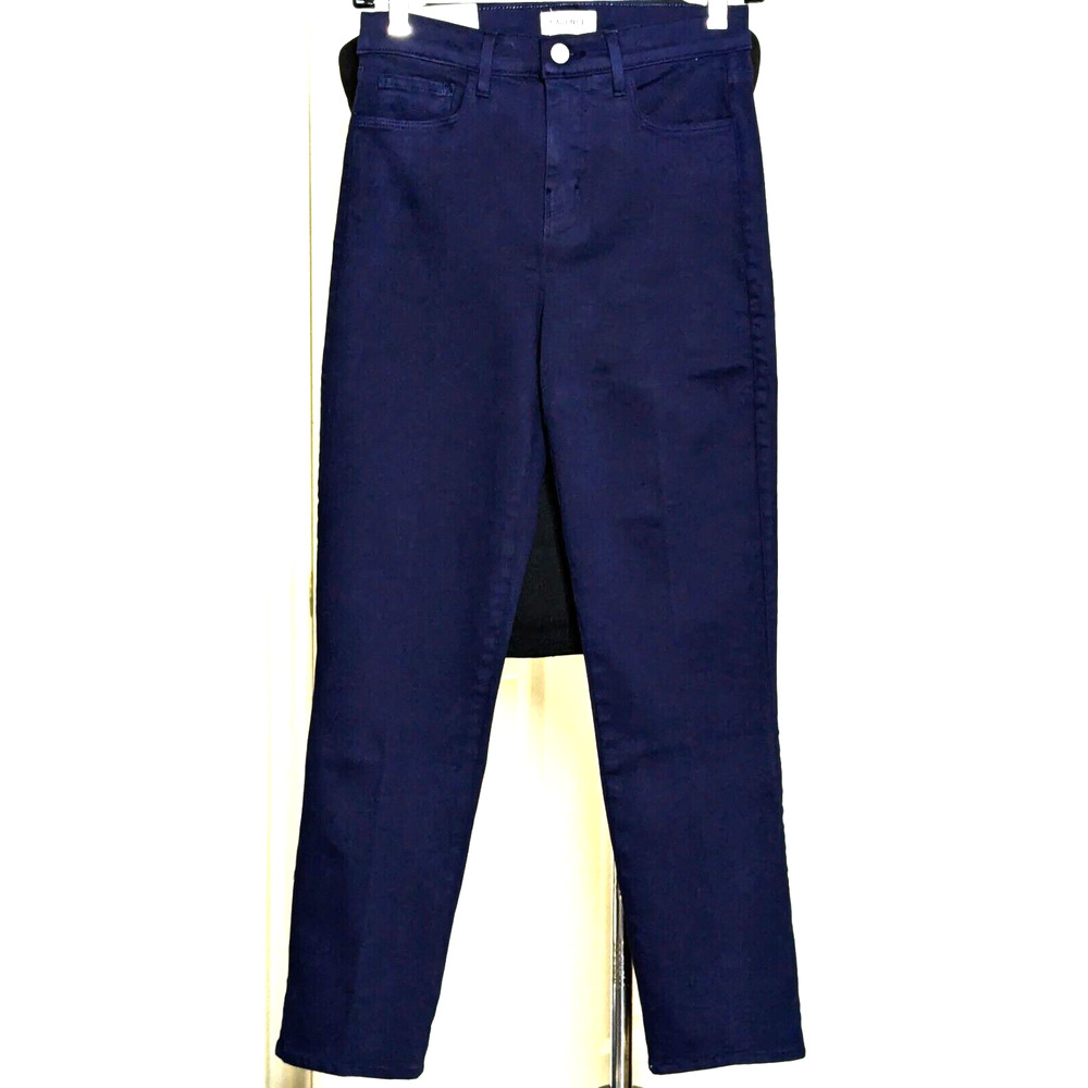 L'Agence Jeans Womens 25 Blue Alexia High Rise Cropped Cigarette NEW 27" Inseam